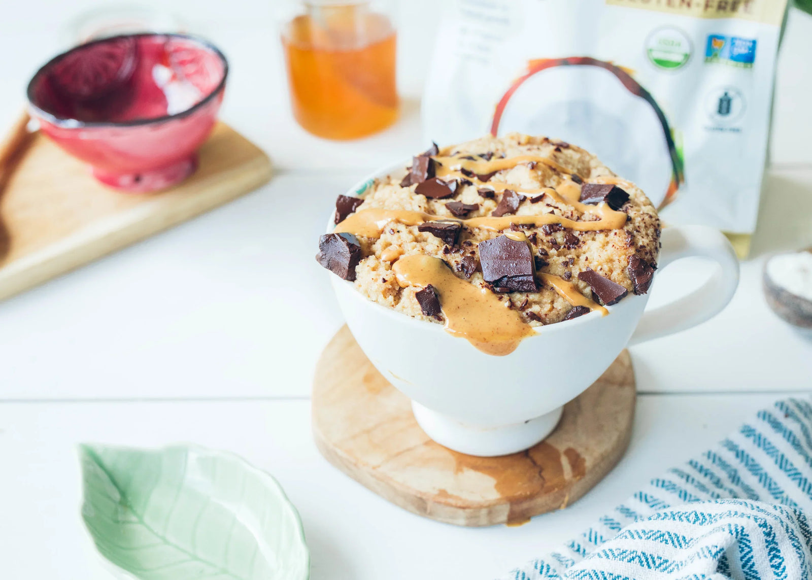 Peanut Butter Coconut Mug Cake