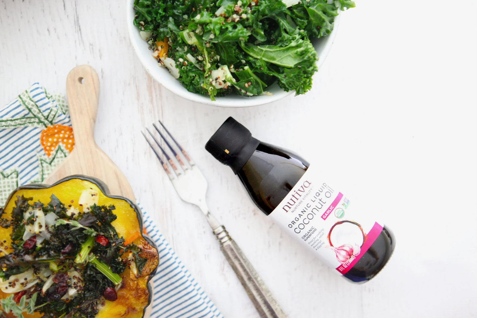 Quinoa Stuffed Acorn Squash Boats