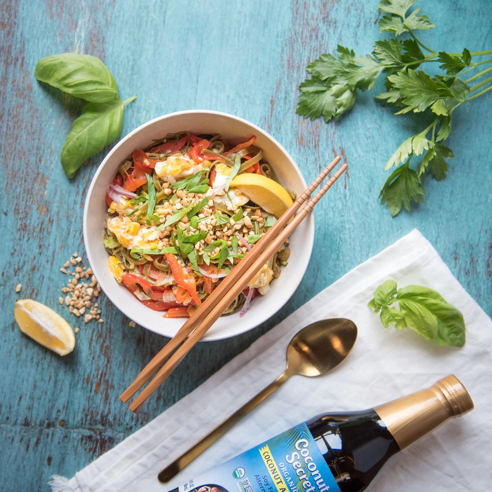 Veggie Pad Thai with Coconut Aminos