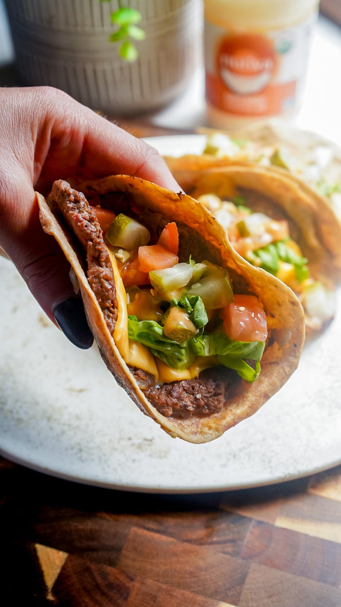 Burger Smashed Loaded Tacos