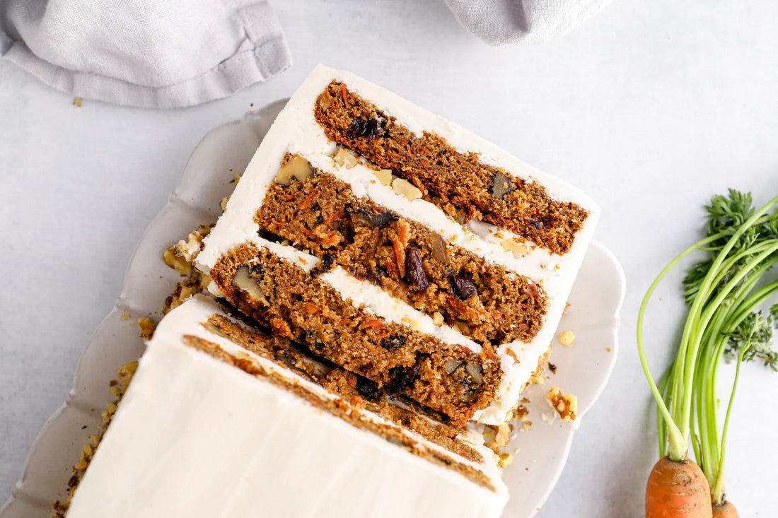 Carrot Cake with Coconut Manna Frosting