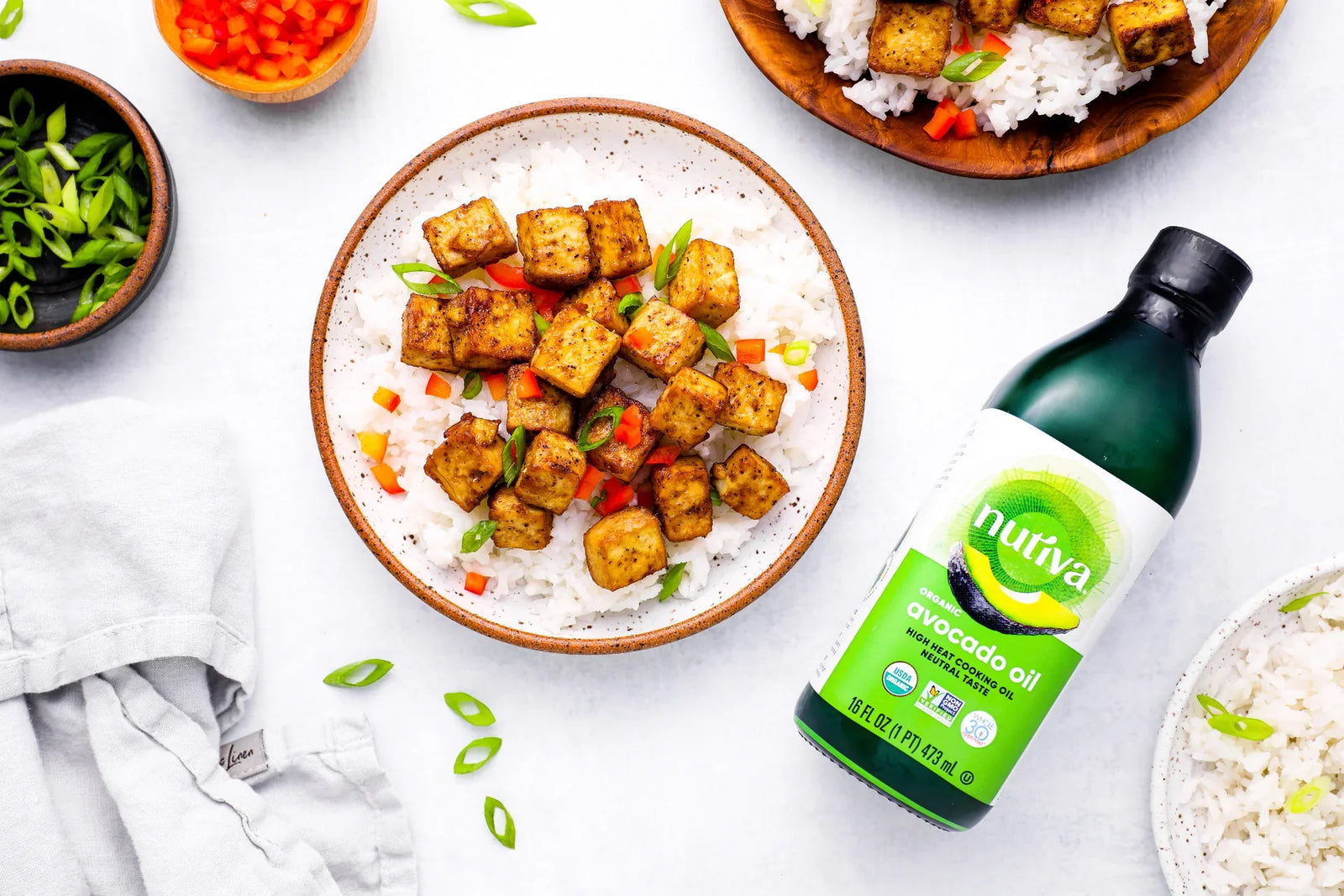 Crispy Baked Tofu with Coconut Aminos