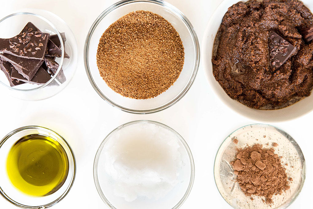 Homemade DIY Chocolate Coconut Sugar Scrub