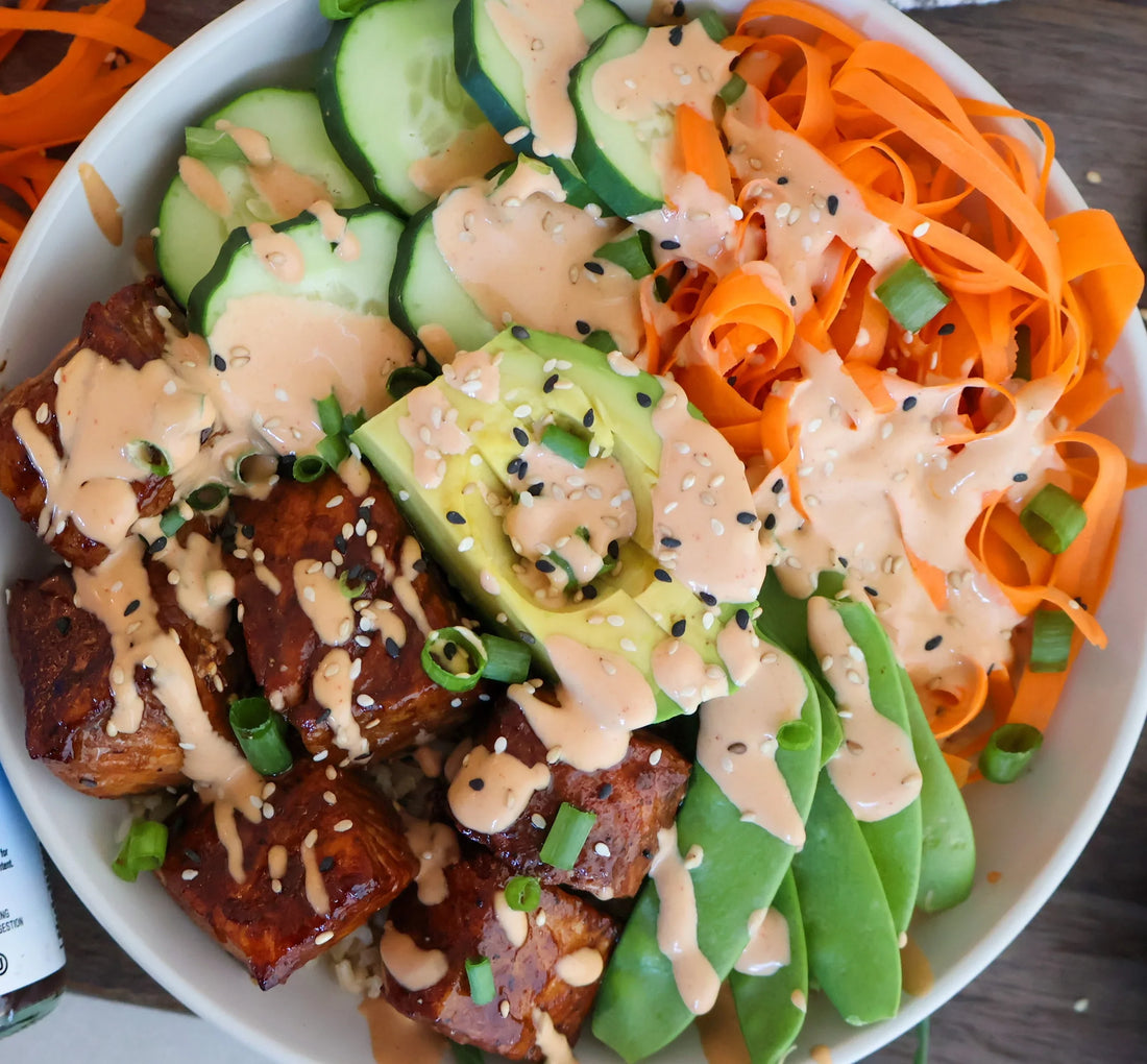 Air Fryer Salmon Bowl