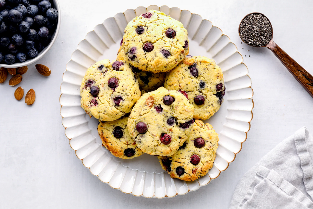 Keto Blueberry Lemon Cookies