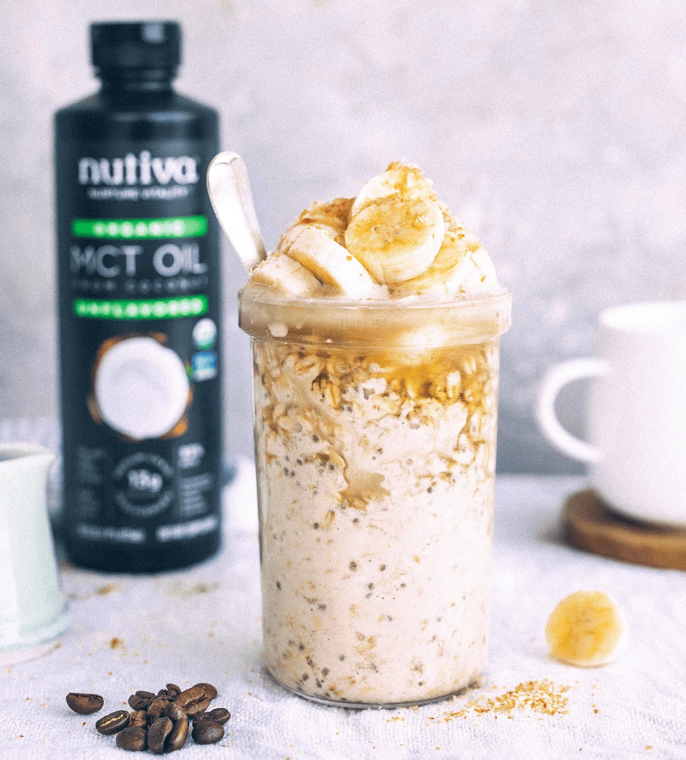 Coconut Coffee Overnight Oats