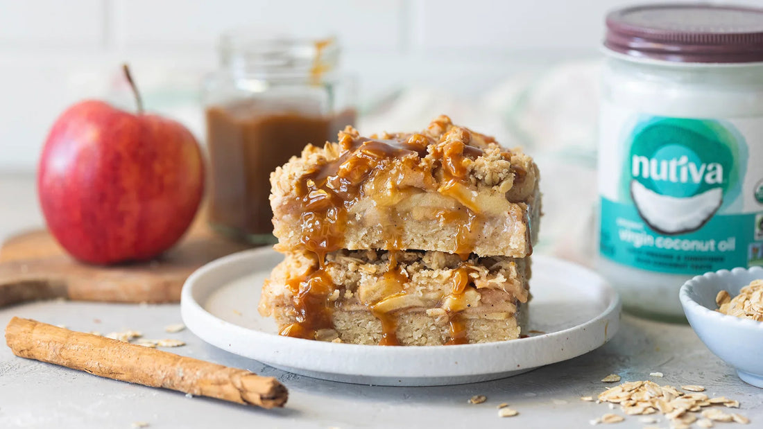 Salted Caramel Apple Bars