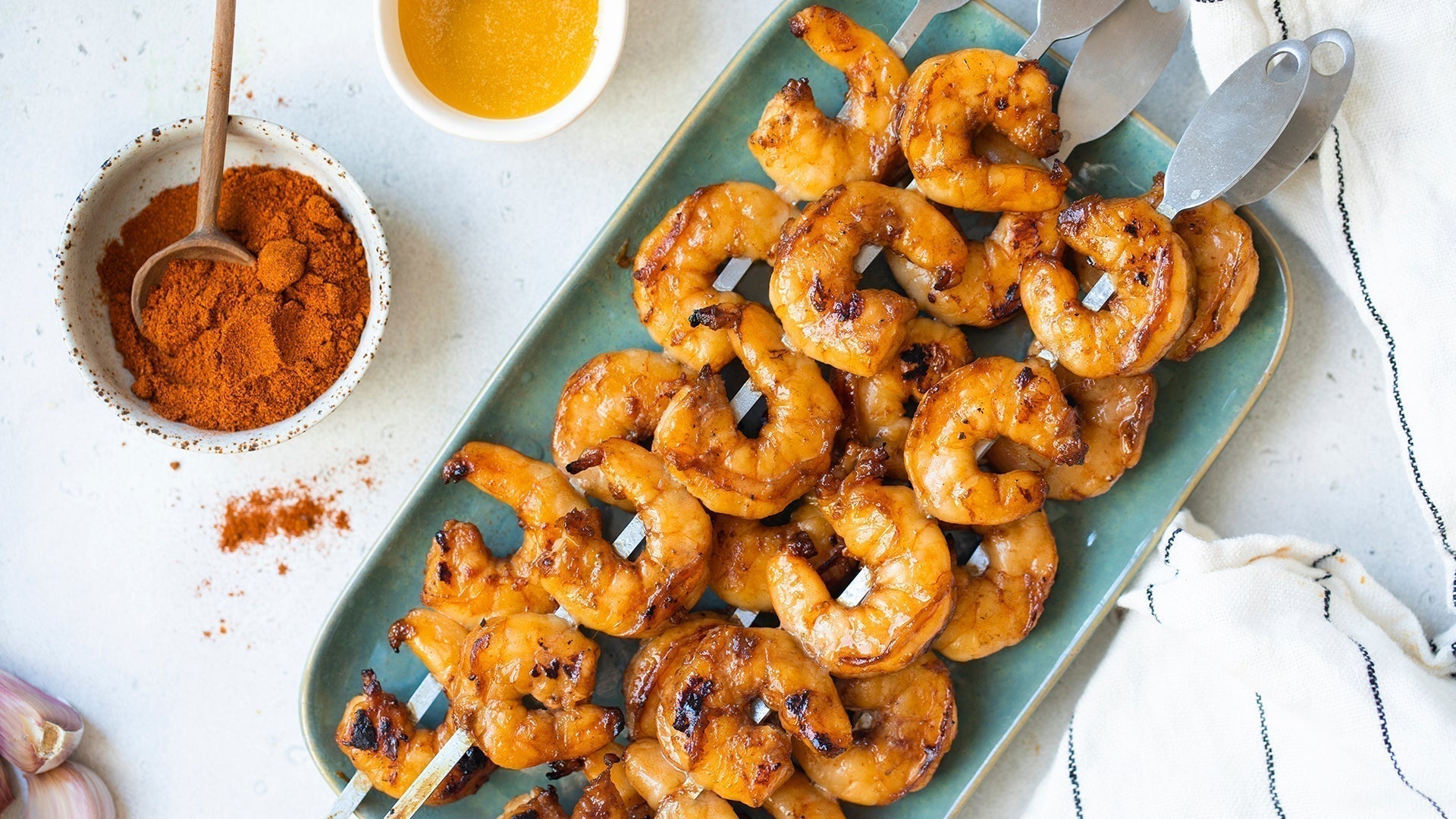 Grilled Lime Shrimp Skewers