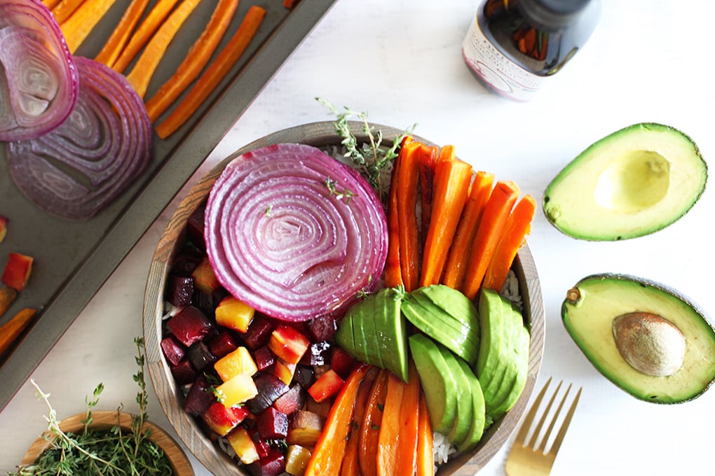 Roasted Root Vegetable Buddha Bowl