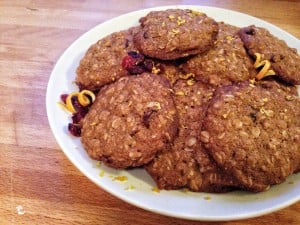 Cran-Orange Oatmeal Cookies