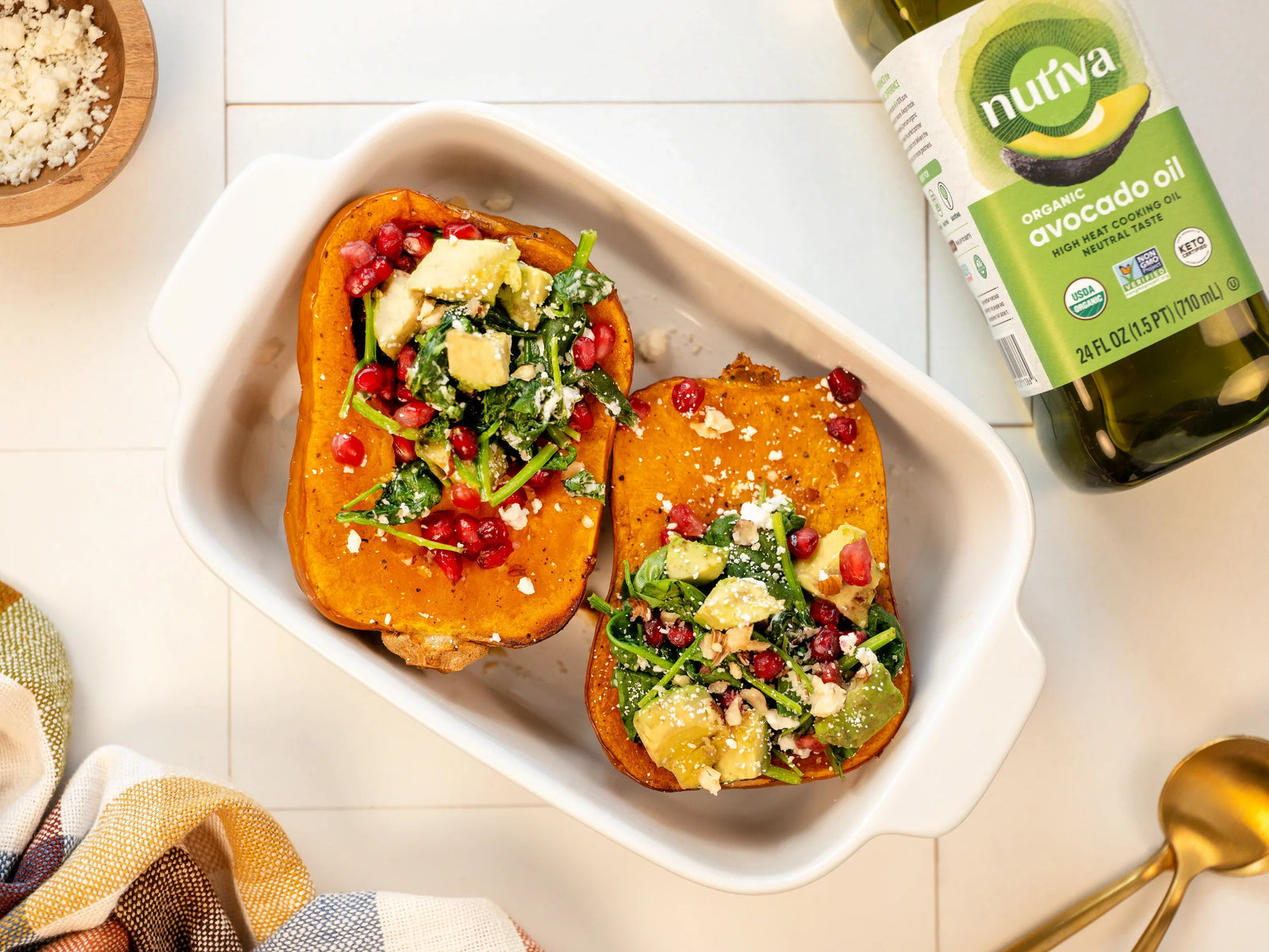 Stuffed Roasted Butternut Squash