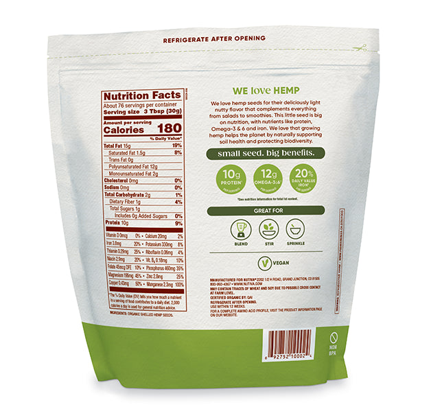 Organic Shelled Hemp Seeds