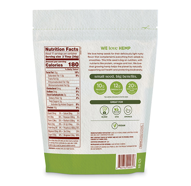 Organic Shelled Hemp Seeds